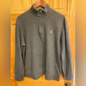Polo Ralph Lauren Charcoal Quarter Zip Sweater